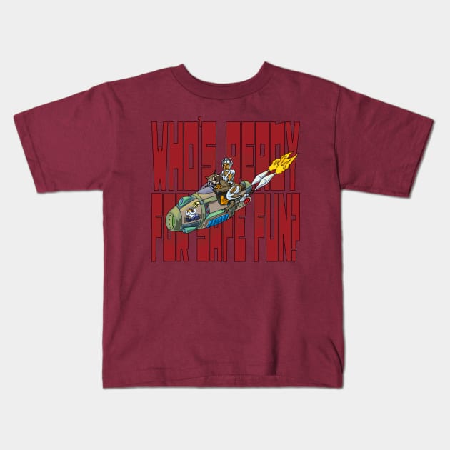 Space Brappin Kids T-Shirt by FullTuckBoogie